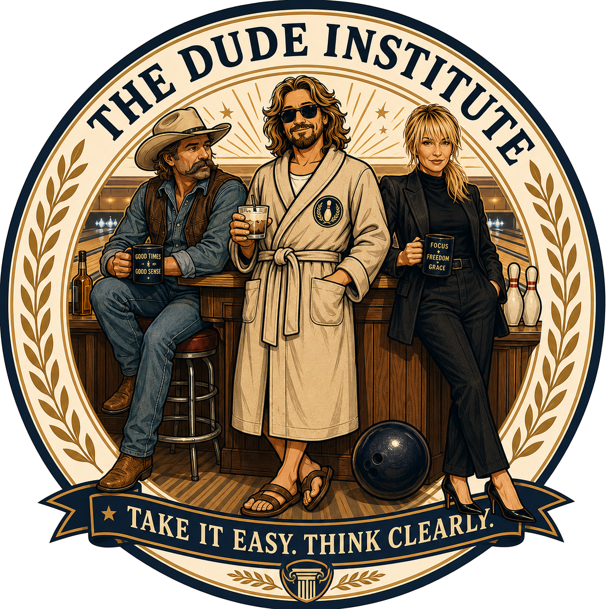 The Dude Institute seal